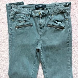 PacSun Bullhead Size 25 Mid-Rise Army green denim